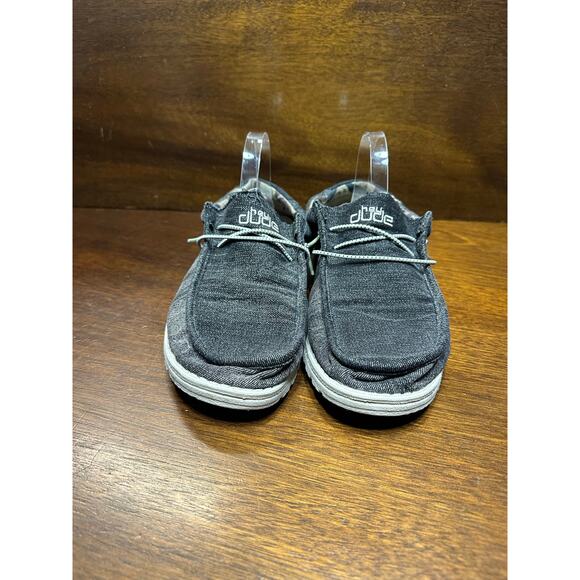 Hey Dude Wally Boho Men 12 Denim Brown Neutral Slip On Shoes Casual Cowboy Aztec - Picture 7 of 7